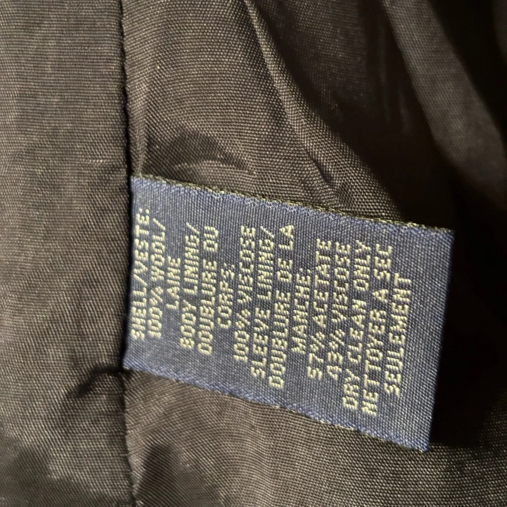 Vintage Ralph Lauren Navy Blue Wool Crest Blazer Gold Buttons Preppy Jacket Sz 6 - Picture 10 of 11